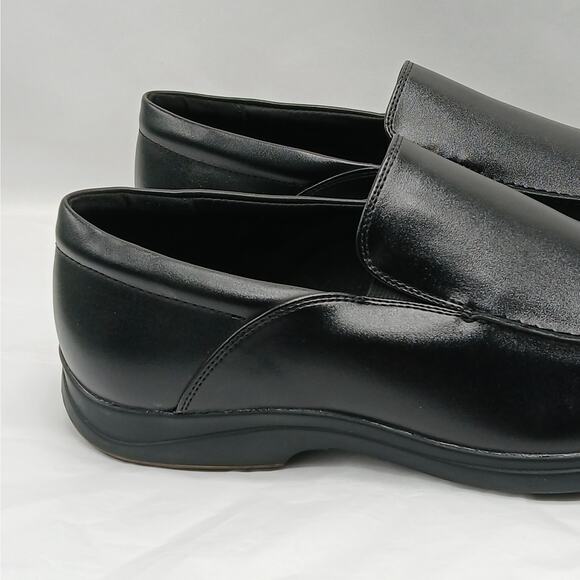 Giorgio Brutini Abrams Mens Dress Shoes 9.5 Black Leather Slip On Memory Foam - Picture 4 of 11